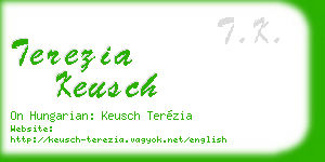 terezia keusch business card